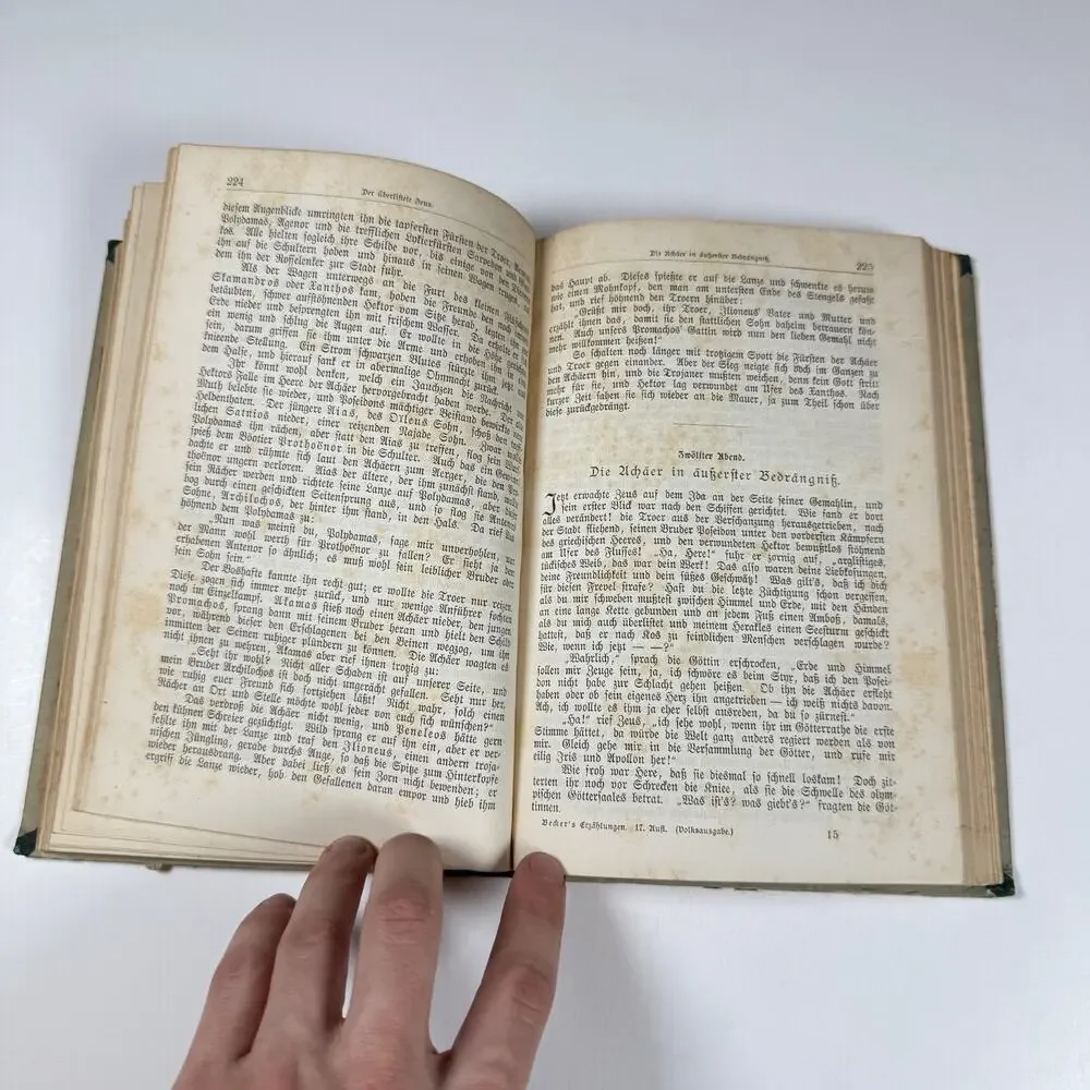 Tales from Old World by K F Becker 1881 Antique Book Germ lng
